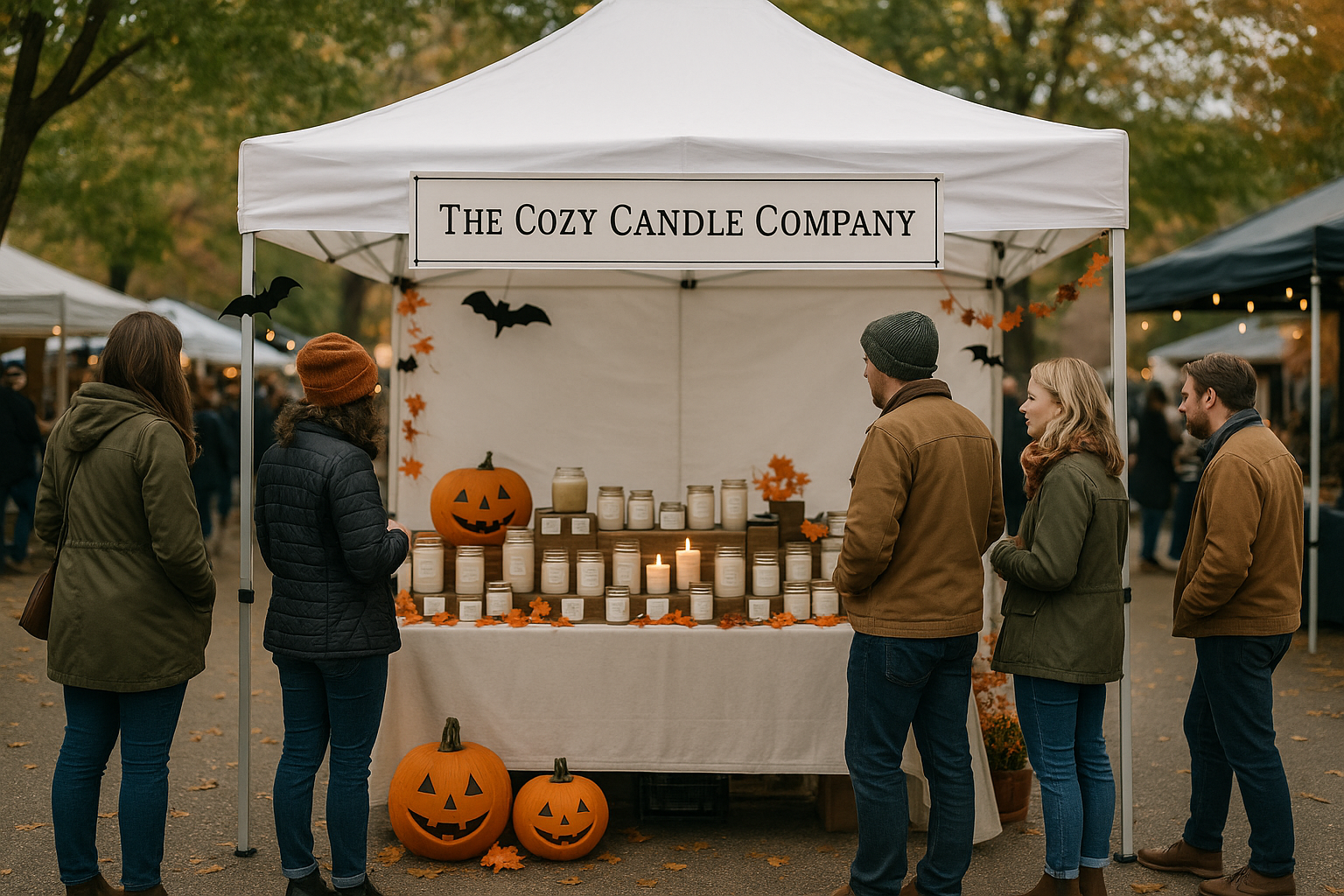 Make the stand look more real and don’t light all the candles up 